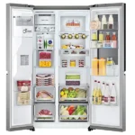 یخچال فریزر ساید بای ساید ال جی مدل GR-X267CSHS ظرفیت ۳۰ فوت رنگ نقرهای - تصویر 4